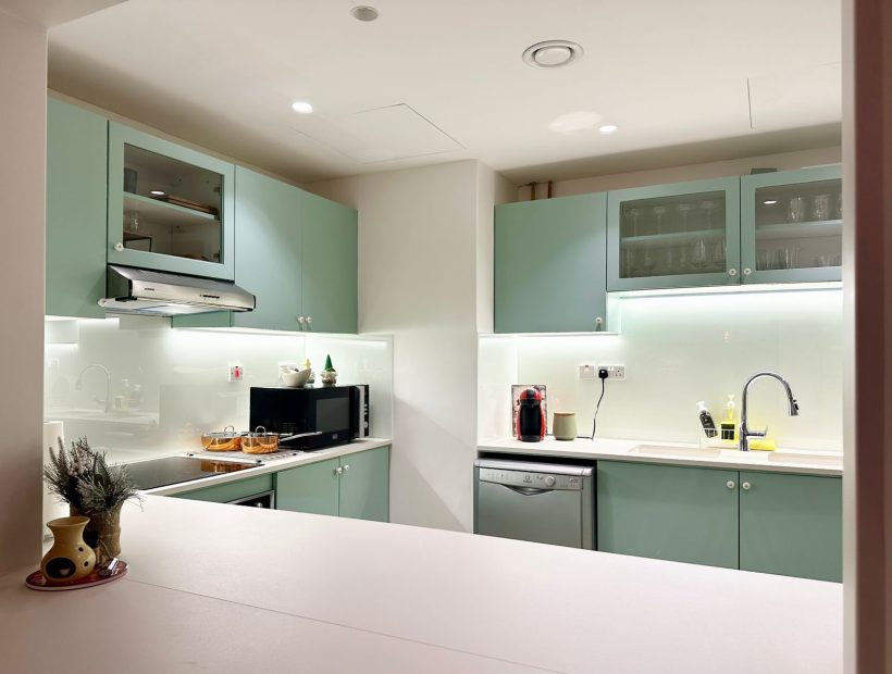 cabinets after wrapping at marks house